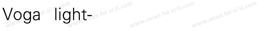 Voga light字体转换